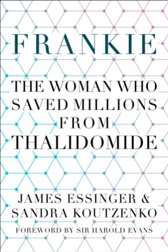 The cover of the book frankie shows a blue pattern on a white background